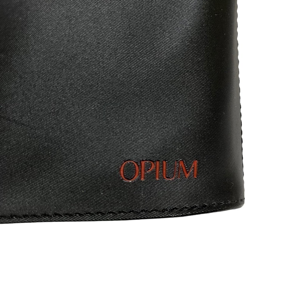 Yves Saint Laurent YSL Opium Black Zip Pouch Cosmetic Bag Clutch Purse - Picture 8 of 9